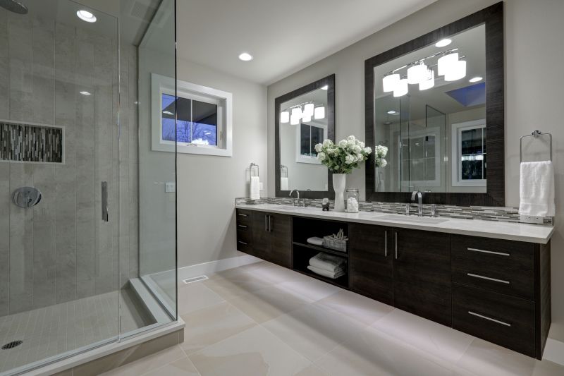 Double Vanity with Modern Fixtures
