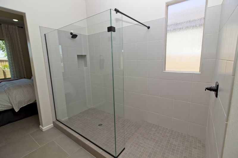 Contemporary Shower with Glass Walls